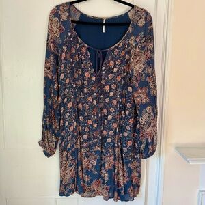 Free People Boho Floral Minidress